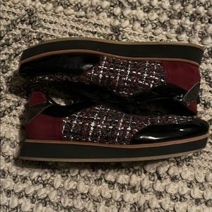 Aquatalia tweed sneakers